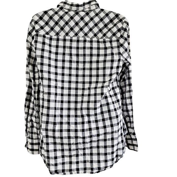 Merona Button Up Long Sleeve Checkered Shirt - Picture 5 of 7